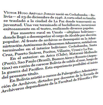 La Descripción Colectiva de los Archivos Víctor Hugo Arévalo Jordán