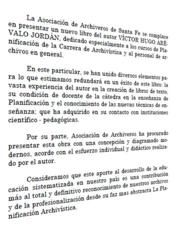 Planificación General de Archivos Víctor Hugo Arévalo Jordán